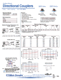 Datasheet DBTC-9-4+ manufacturer Mini-Circuits